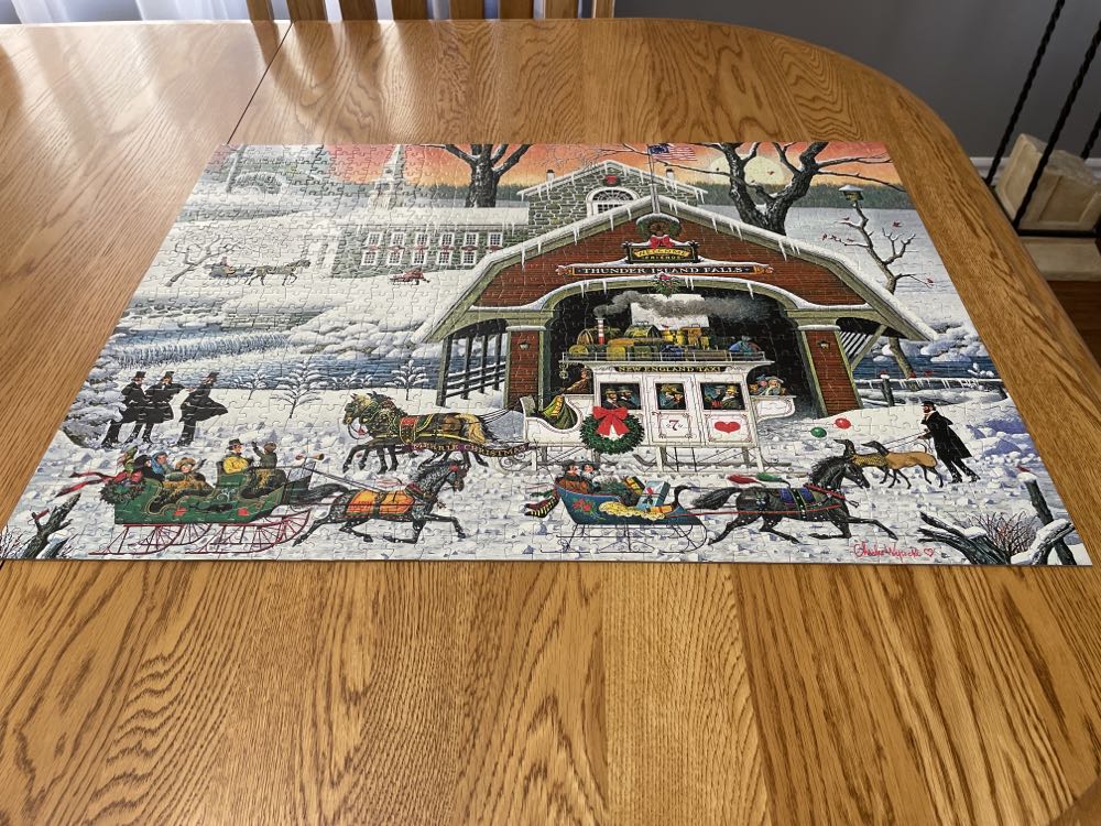 Twas the Night Before Christmas - Buffalo Charles Wysocki puzzle collectible - Main Image 2