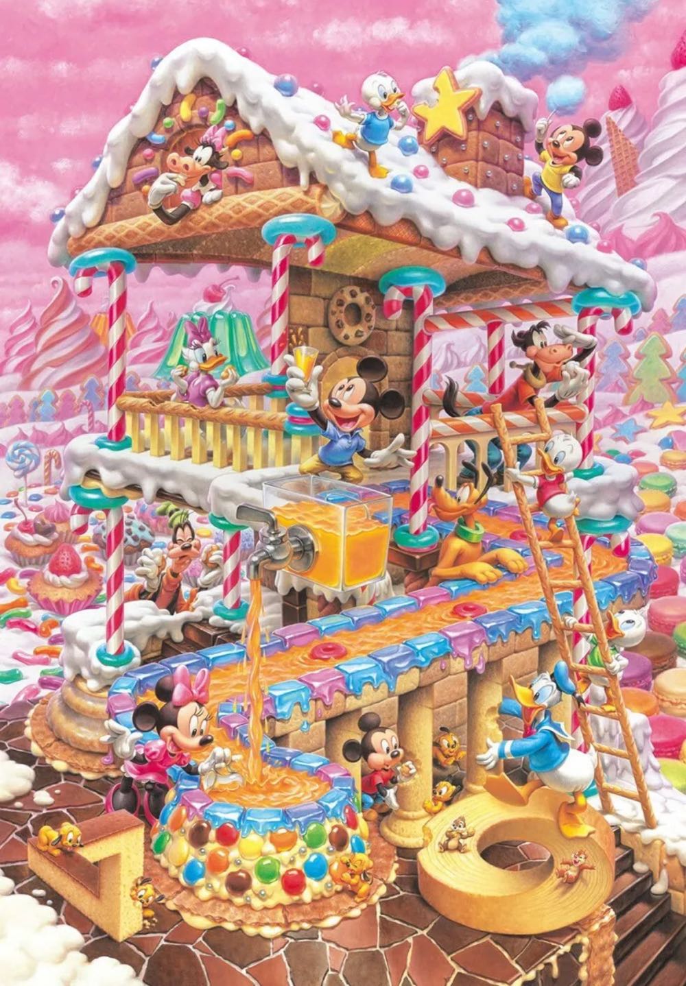 Disney Candy House - Tenyo puzzle collectible [Barcode 4905823944219] - Main Image 2