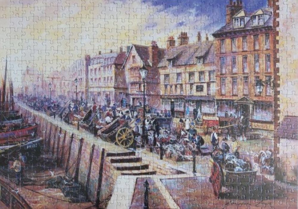 Selling Fish at the Barbican - Falcon de luxe puzzle collectible [Barcode 8710126155936] - Main Image 3