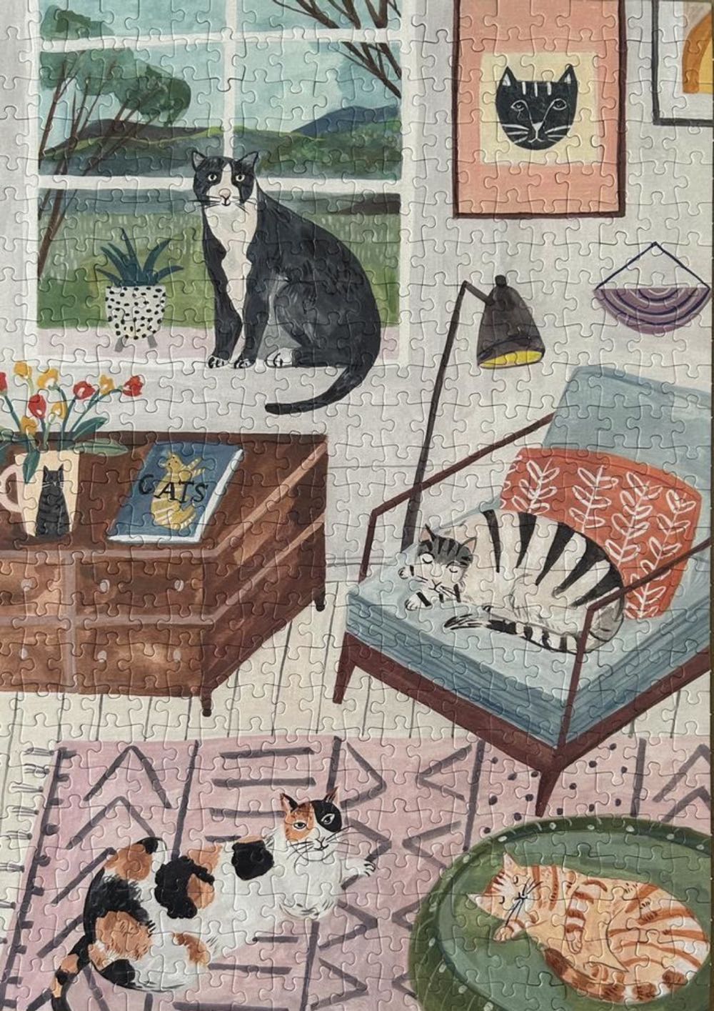 Cat At Home - Talking Tables puzzle collectible [Barcode 5052715106107] - Main Image 3