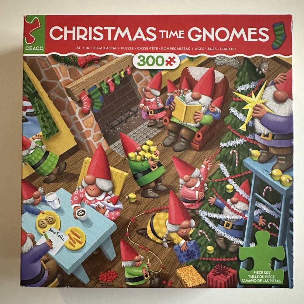 Christmas Time Gnomes - Ceaco puzzle collectible [Barcode 021081223300] - Main Image 2