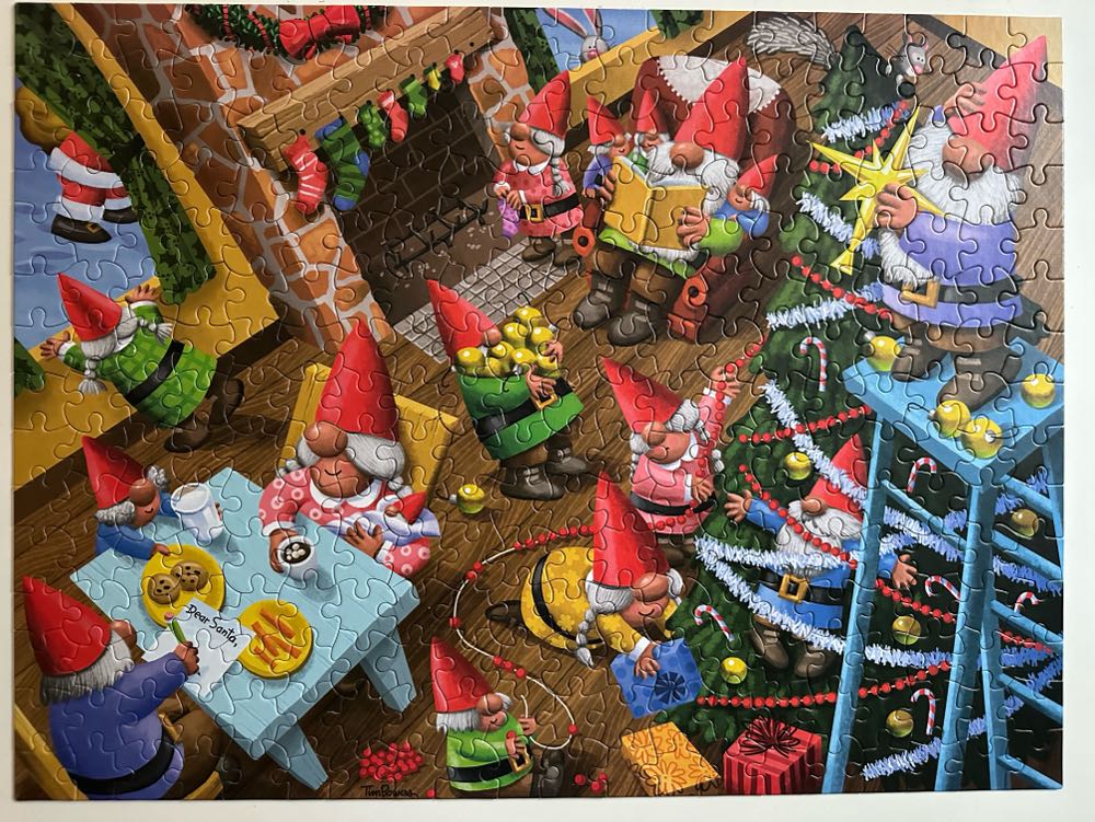Christmas Time Gnomes - Ceaco puzzle collectible [Barcode 021081223300] - Main Image 3
