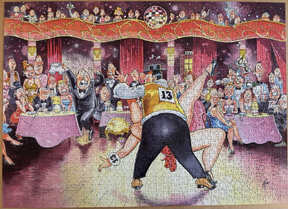 Wasgij Original 17 - Ballroom Blushes - Holdson puzzle collectible [Barcode 9414131091720] - Main Image 2