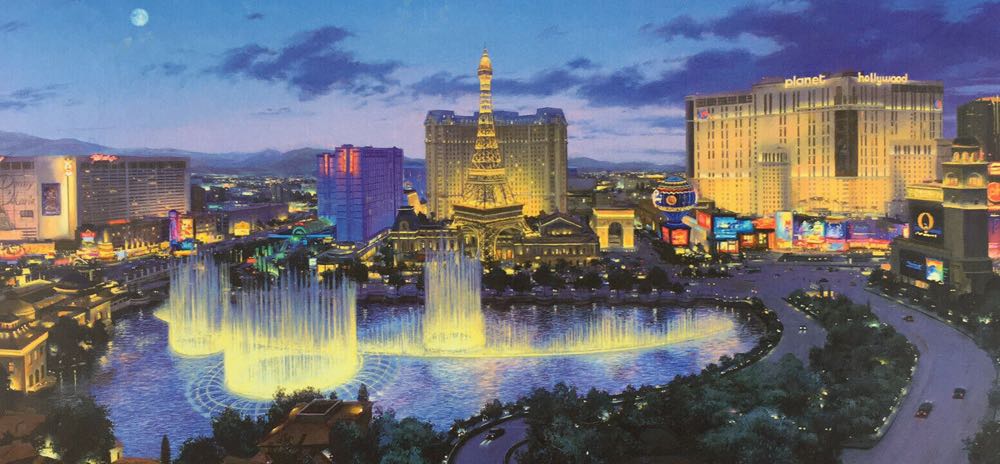 Las Vegas Lights - Gibsons puzzle collectible [Barcode 5012269040173] - Main Image 2