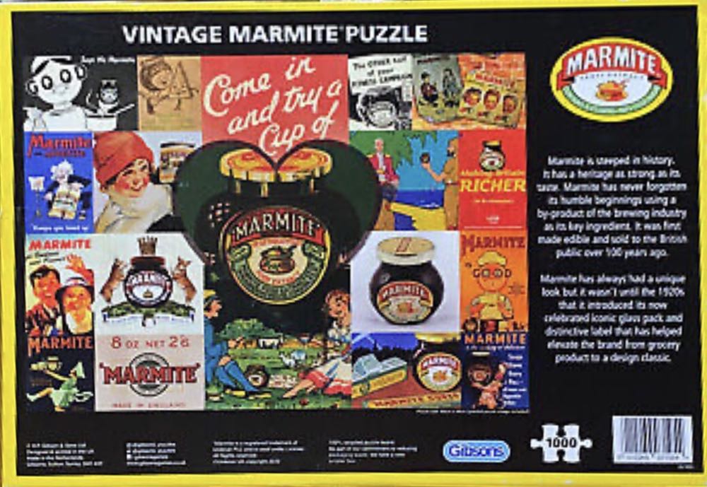 Vintage Marmite - Gibsons puzzle collectible [Barcode 5012269071054] - Main Image 2