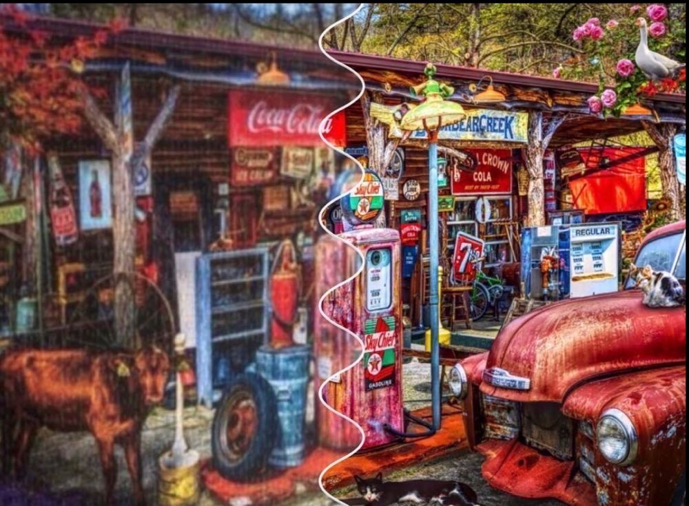 On The Back Roads In The Country - Bluebird Puzzle puzzle collectible [Barcode 3663384702099] - Main Image 4