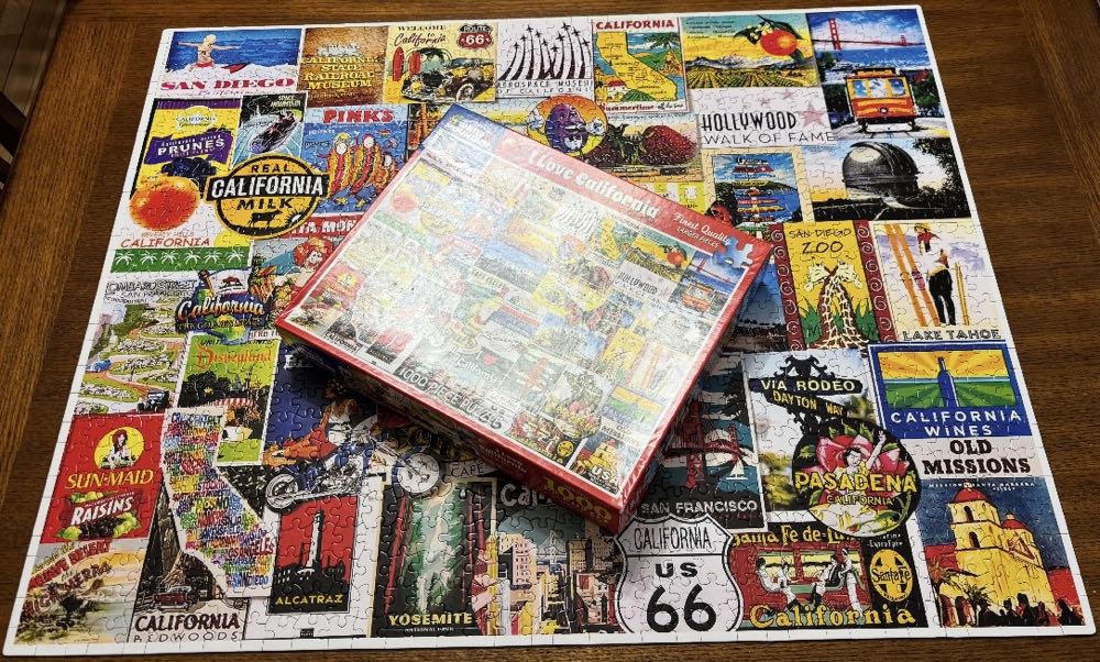 I Love California - White Mountain Puzzles puzzle collectible [Barcode 724819258031] - Main Image 4