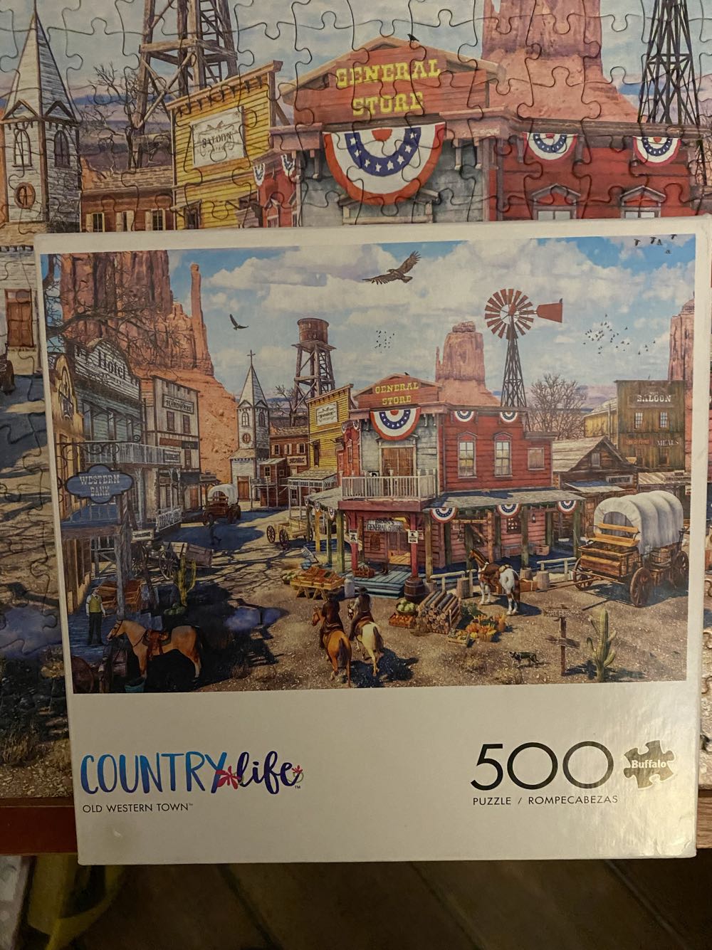 Old Western Town - Work & Sell - Buffalo puzzle collectible [Barcode 079346332588] - Main Image 4