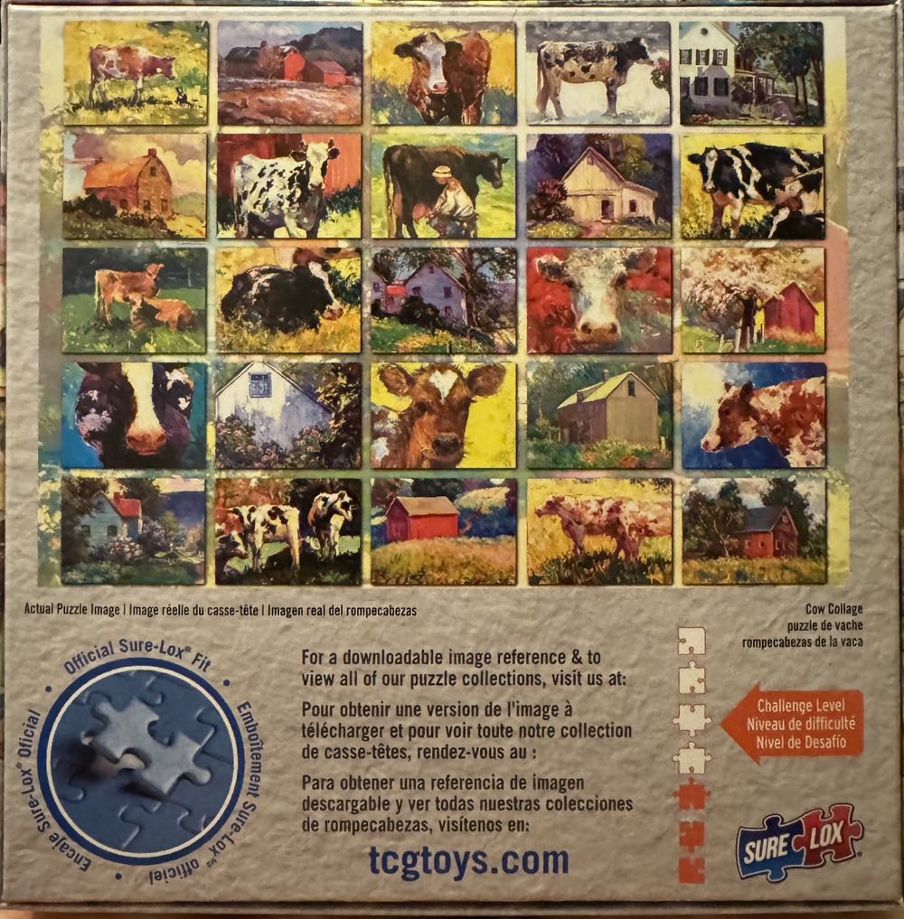 Cow Collage - Sure Lox puzzle collectible [Barcode 686141031334] - Main Image 2