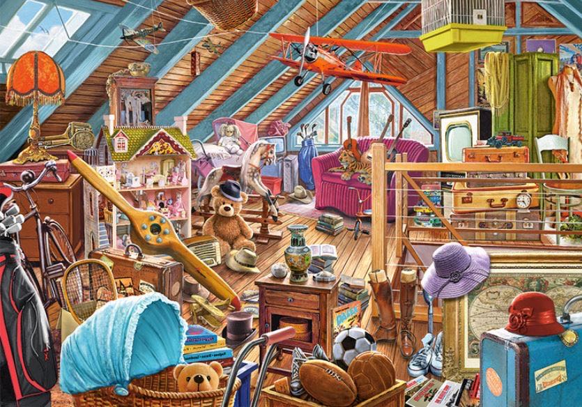 Cluttered Attic - Castorland puzzle collectible [Barcode 5904438053407] - Main Image 2