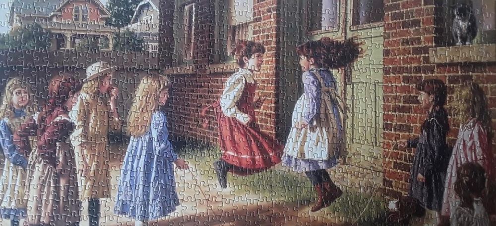 Just Before The Bell (Saskia Kopen/lenen) - Gibsons puzzle collectible [Barcode 5012269003802] - Main Image 3