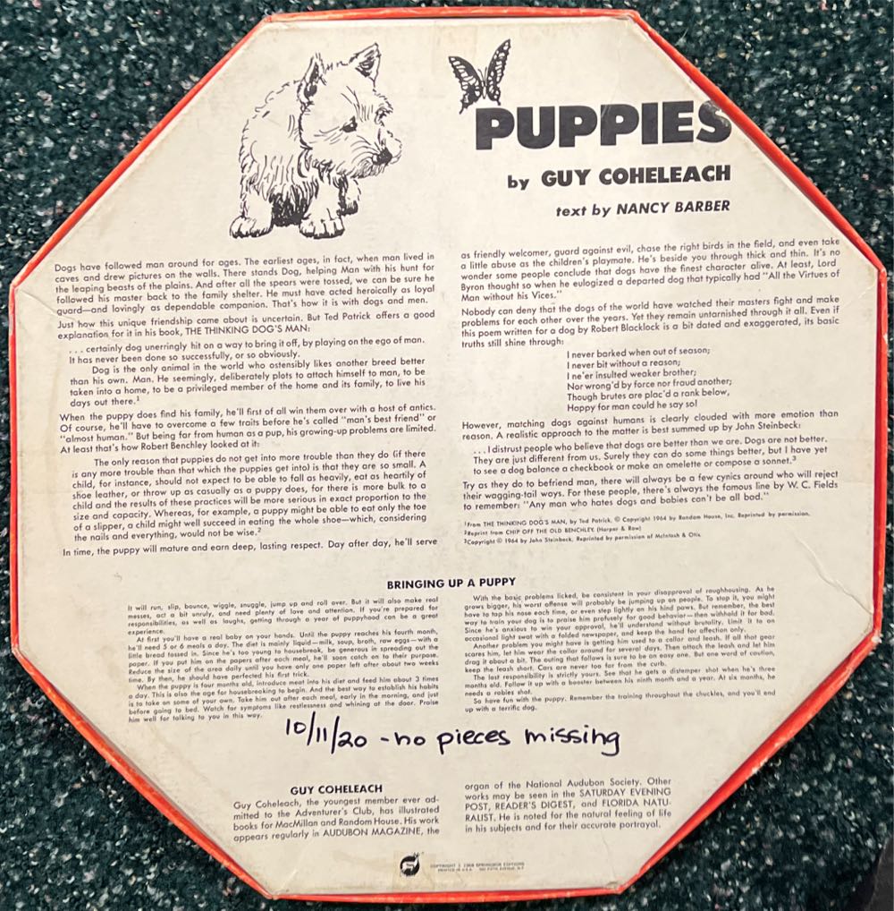 Puppies - Springbok puzzle collectible - Main Image 2