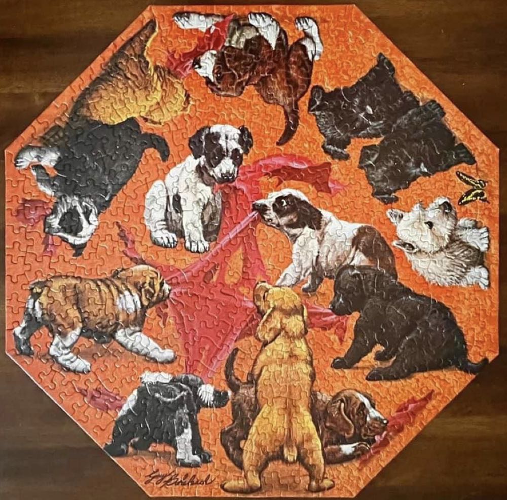 Puppies - Springbok puzzle collectible - Main Image 3