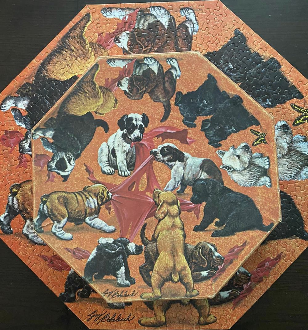 Puppies - Springbok puzzle collectible - Main Image 4
