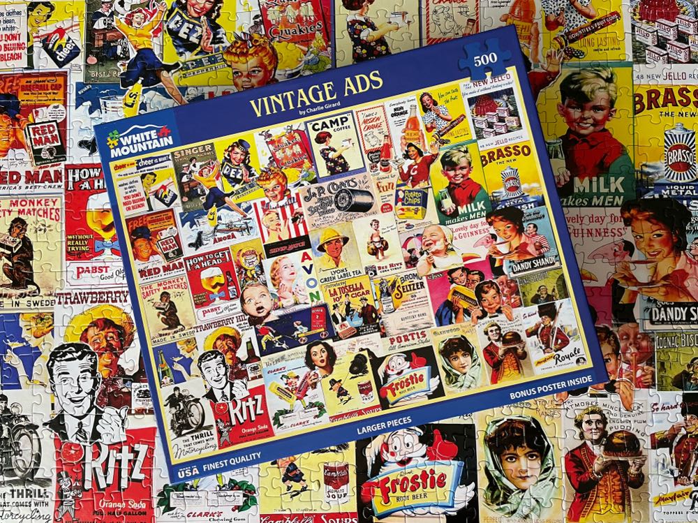 Vintage Ads-JANET - White Mountain Puzzles puzzle collectible [Barcode 724819266562] - Main Image 3