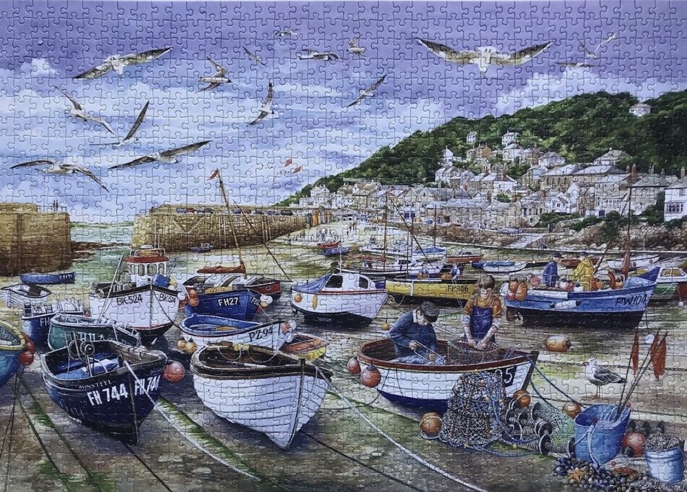 Around Britain, Mousehole Cornwall APM - Falcon de luxe puzzle collectible [Barcode 8710126111864] - Main Image 3