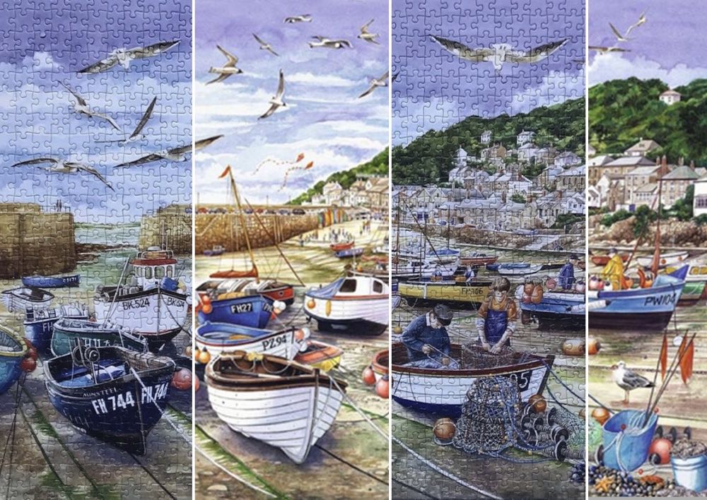 Around Britain, Mousehole Cornwall APM - Falcon de luxe puzzle collectible [Barcode 8710126111864] - Main Image 4