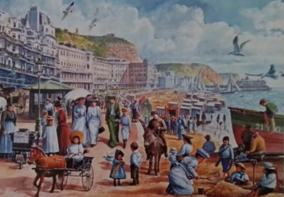 Besides the Seaside (Saskia Lenen) - Falcon de luxe puzzle collectible [Barcode 8710126156315] - Main Image 2