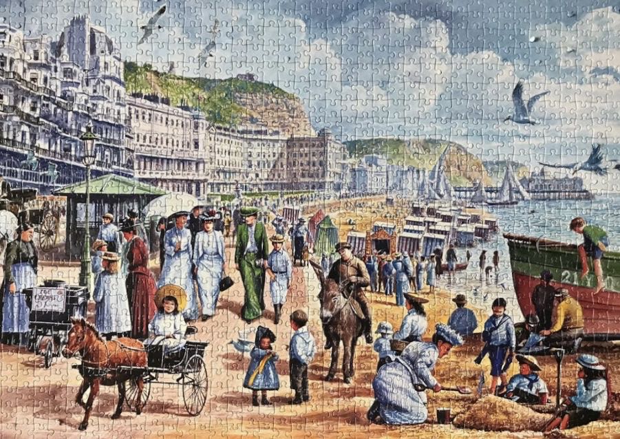 Besides the Seaside (Saskia Lenen) - Falcon de luxe puzzle collectible [Barcode 8710126156315] - Main Image 3