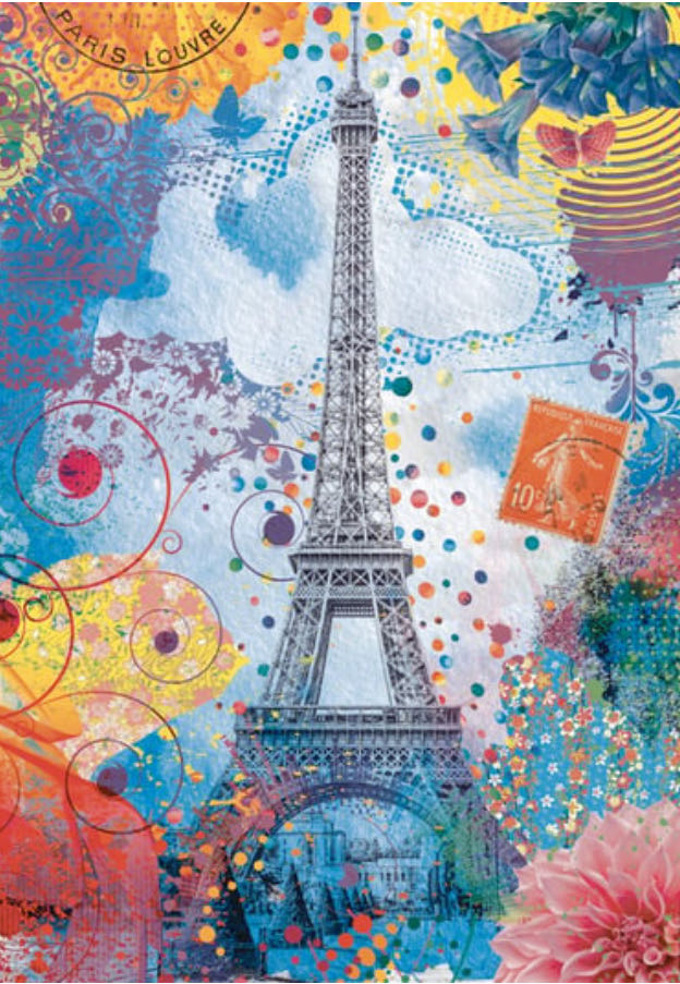 Tour Eiffel Multicolore - Nathan puzzle collectible [Barcode 4005556878130] - Main Image 2