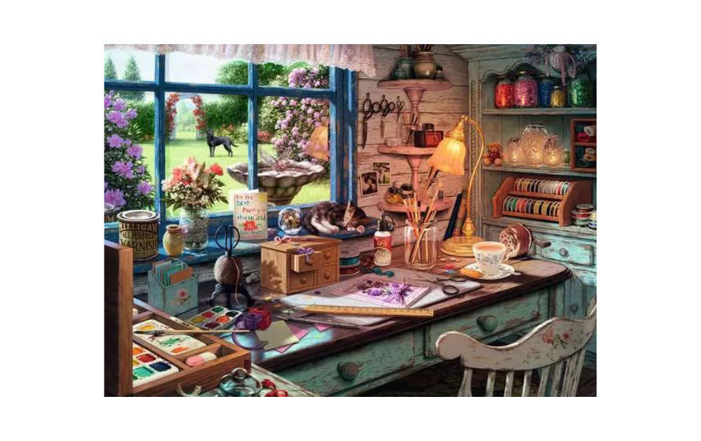Grandma’s Craft Shed - Wentworth Wooden Puzzles 🇬🇧 puzzle collectible [Barcode 6050265354756] - Main Image 2