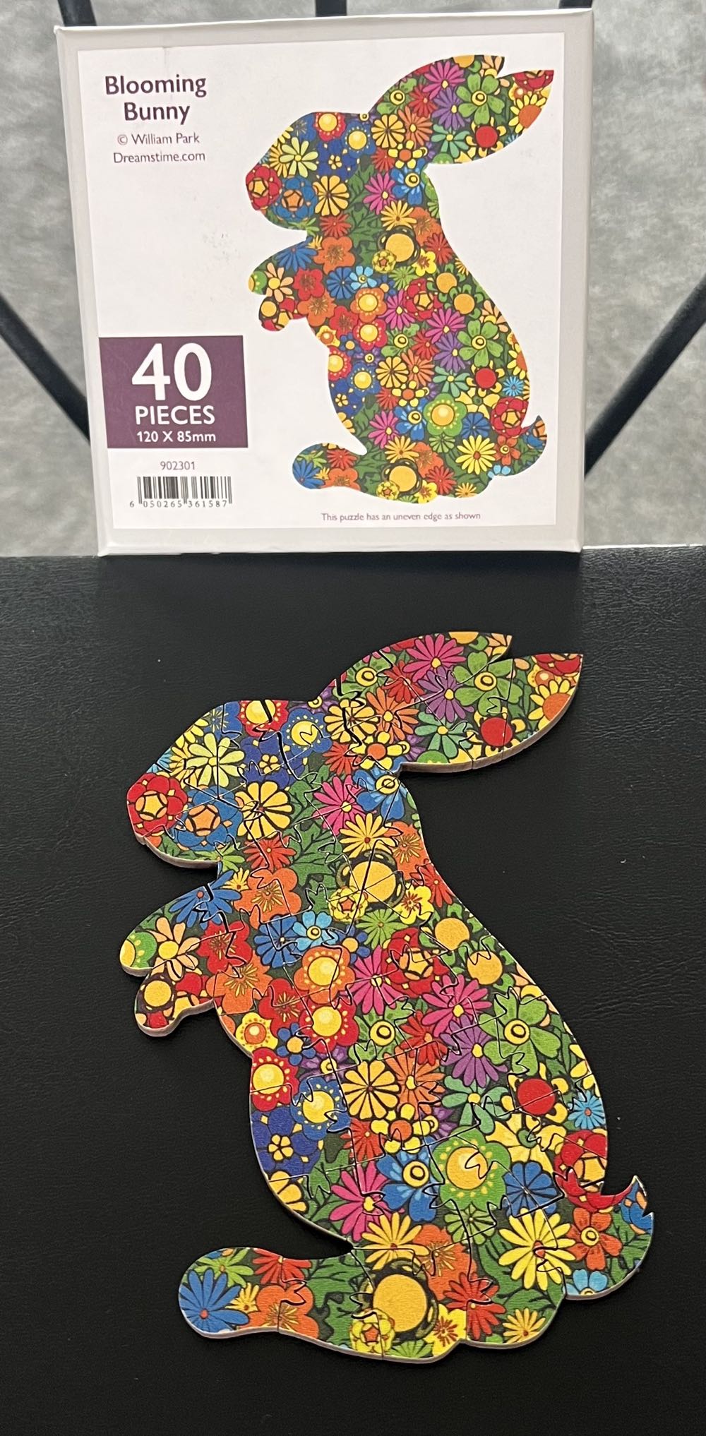 Blooming Bunny - 1031, 3/1/26 - Wentworth Wooden Jigsaw Company puzzle collectible [Barcode 6050265361587] - Main Image 3