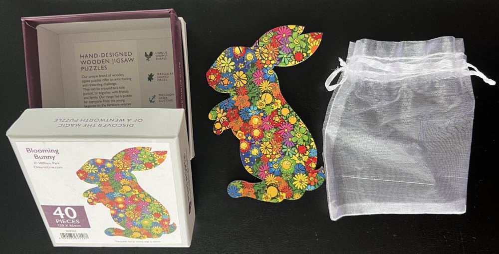 Blooming Bunny - 1031, 3/1/26 - Wentworth Wooden Jigsaw Company puzzle collectible [Barcode 6050265361587] - Main Image 4