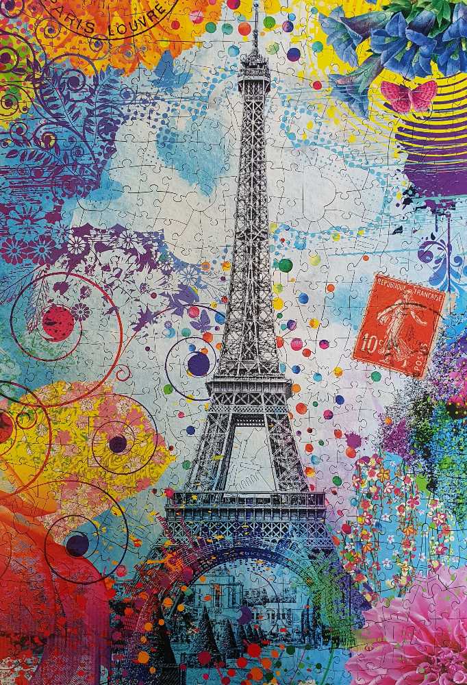 Eiffel Tower, Paris - Wentworth Wooden Puzzles puzzle collectible [Barcode 6050265374143] - Main Image 3