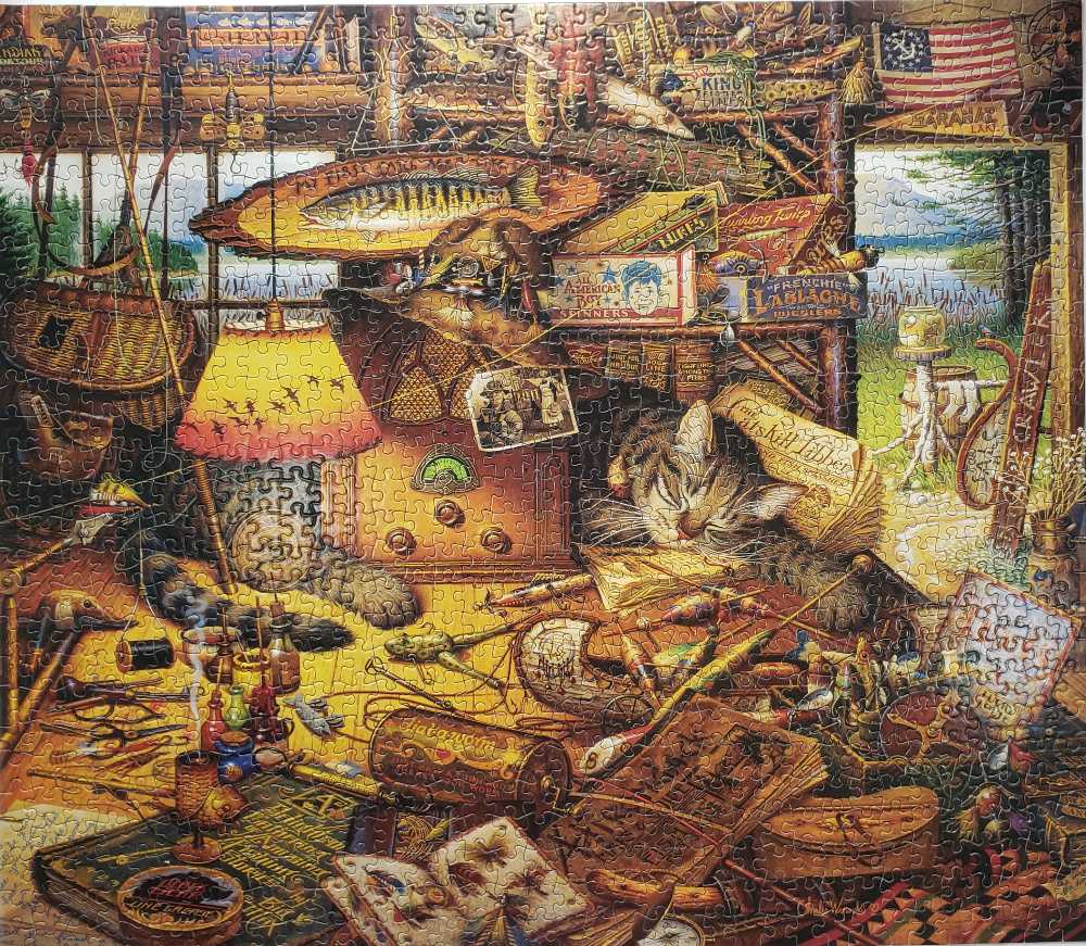 Max In The Adirondacks - Hasbro MB Puzzles puzzle collectible [Barcode 032244046797] - Main Image 2