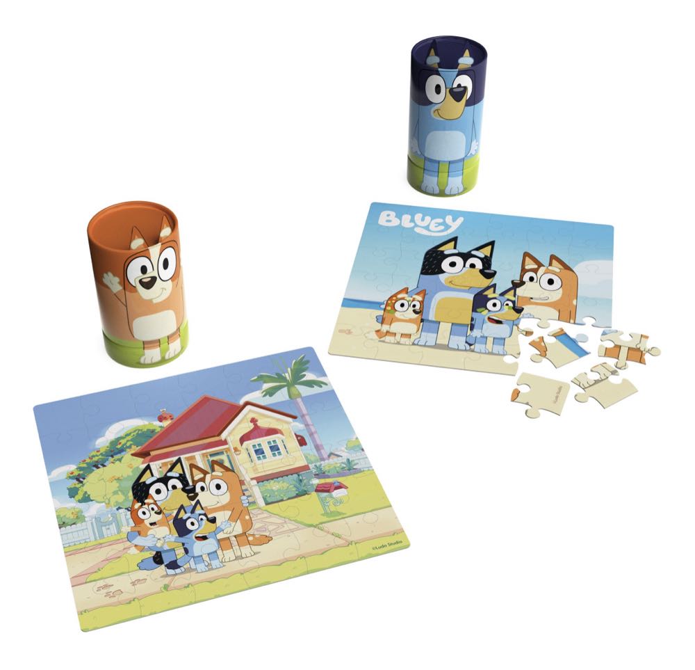 Bluey 2 Puzzles In Character Tubes  puzzle collectible - Main Image 2