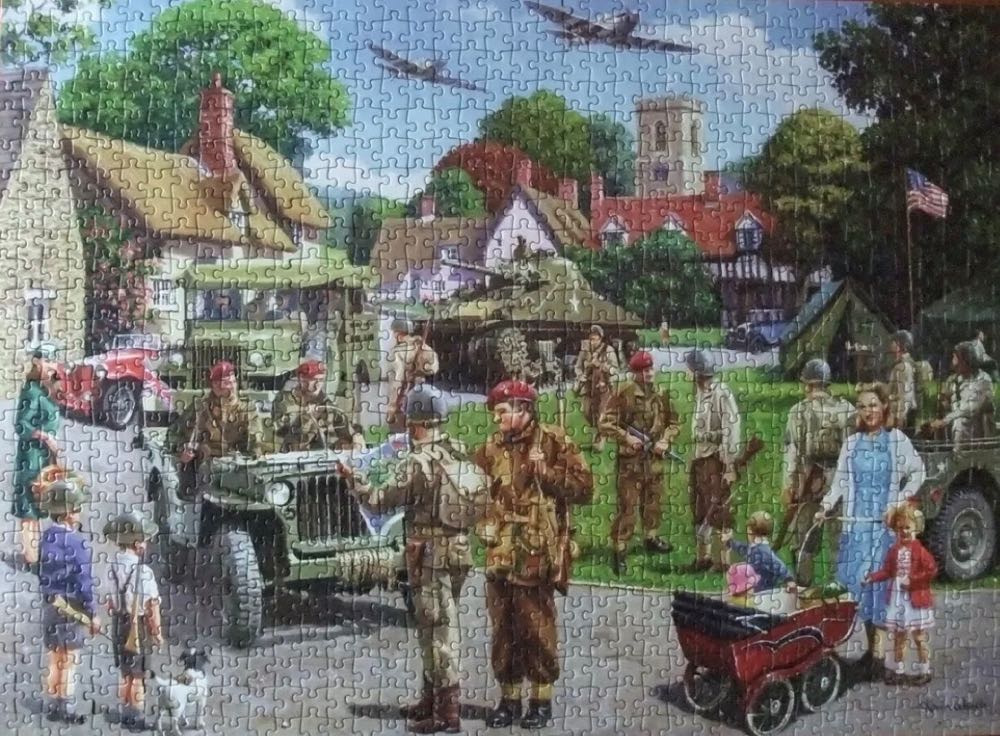 Preparations for D-day - Gibsons puzzle collectible [Barcode 5012269061420] - Main Image 3