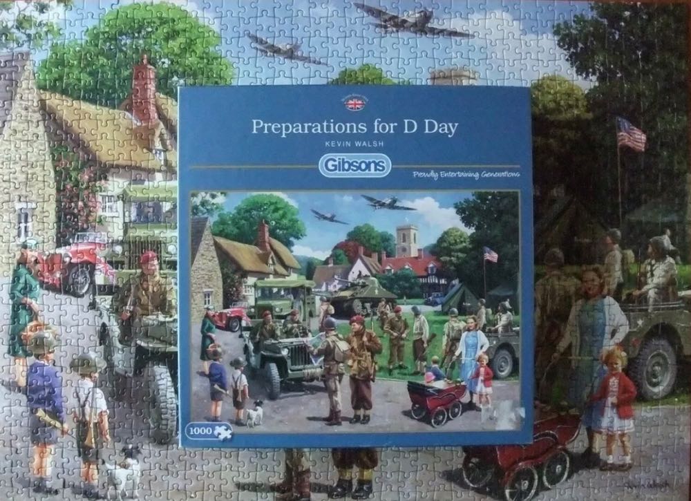 Preparations for D-day - Gibsons puzzle collectible [Barcode 5012269061420] - Main Image 4