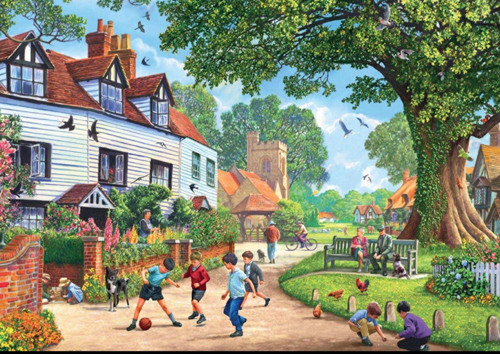 Brenchley Village Around Britain (APM) - Falcon de luxe puzzle collectible [Barcode 8710126111444] - Main Image 2