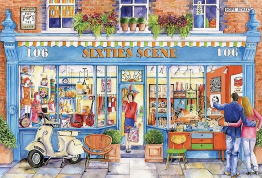 Sixties Scene (Maken) - Gibsons puzzle collectible [Barcode 5012269034233] - Main Image 2