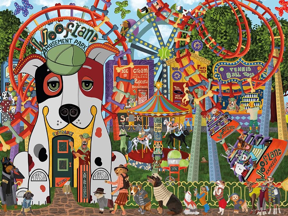 Woof N Wag - Amusement Bark - Ceaco puzzle collectible [Barcode 021081223447] - Main Image 2