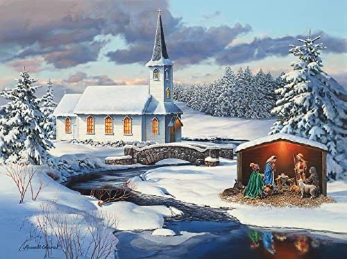 SunsOut Inc -Church Nativity - SunsOut puzzle collectible [Barcode 796780366183] - Main Image 1