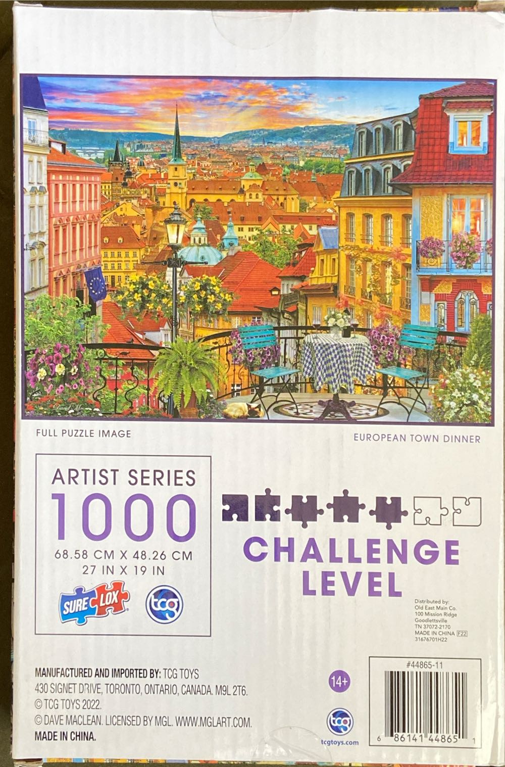 European Town Dinner - SureLox puzzle collectible [Barcode 686141030634] - Main Image 3