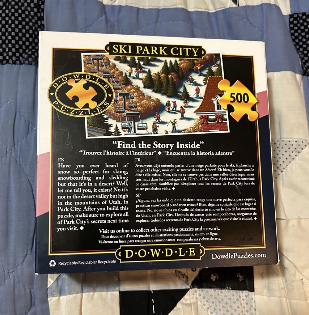 Ski Park City - Dowdle puzzle collectible [Barcode 671095001151] - Main Image 3