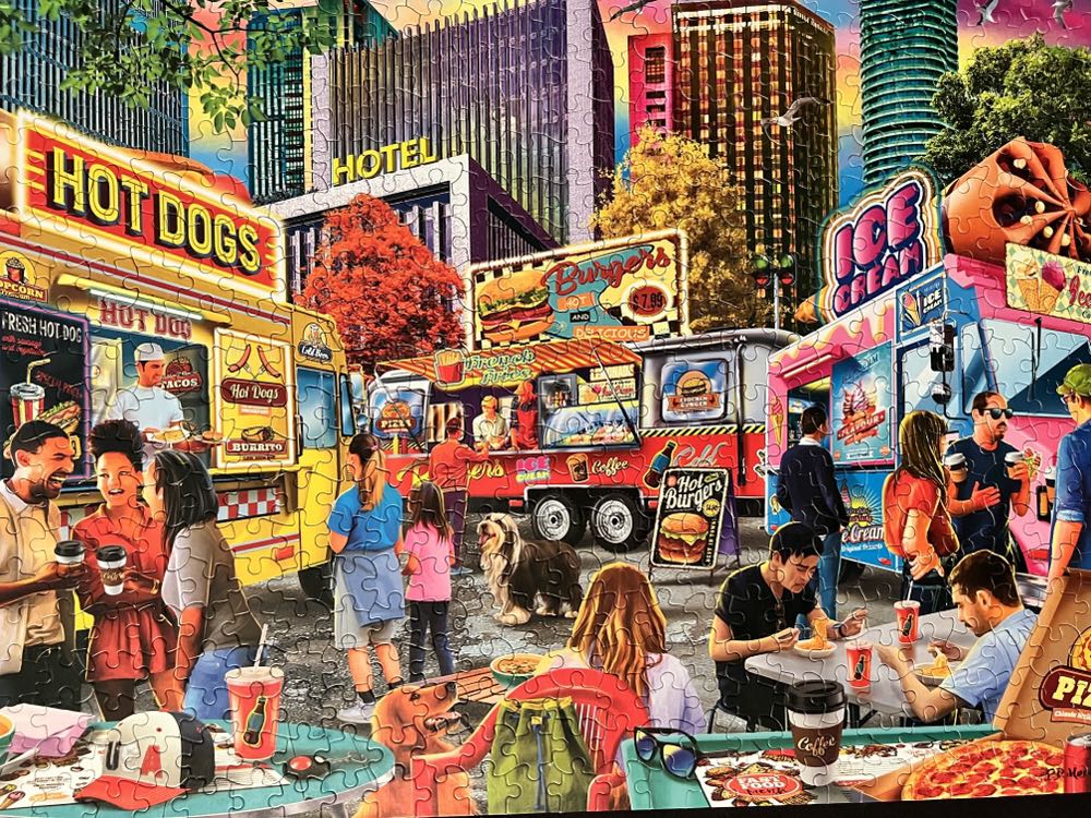 Food Truck Festival - Ceaco puzzle collectible [Barcode 021081241854] - Main Image 2