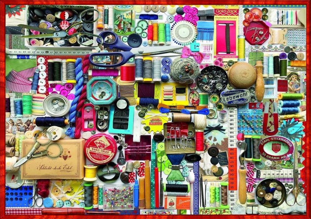 The Sewing Kit - Bluebird Puzzle puzzle collectible [Barcode 3663384704796] - Main Image 2