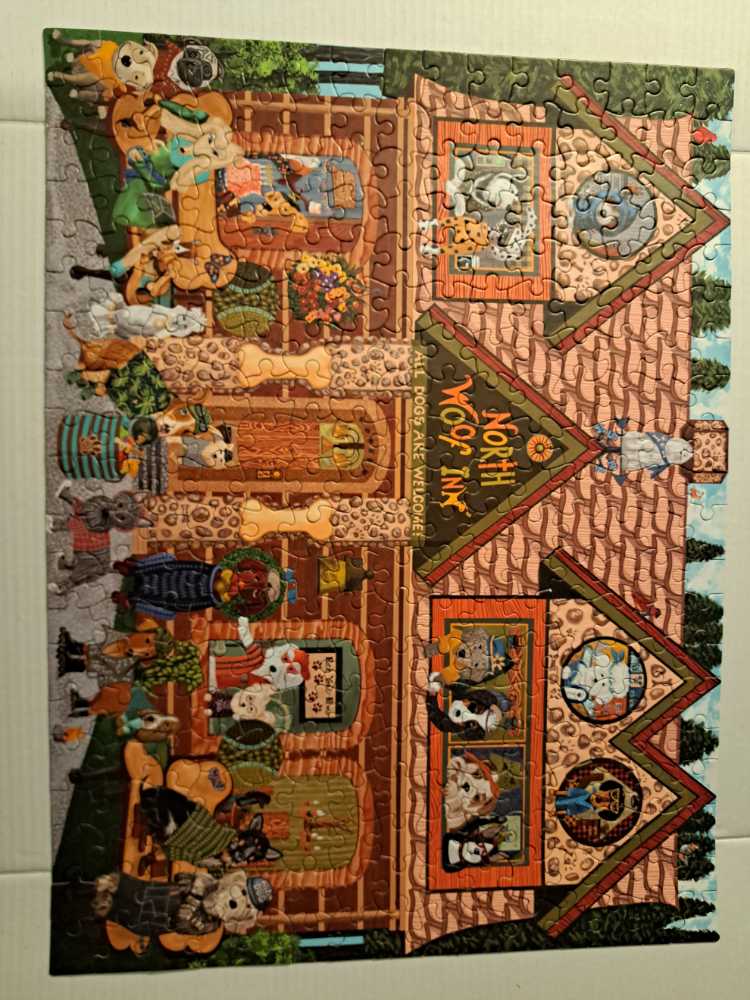 Woof N Wag - North Woof Inn ❤️ - Ceaco puzzle collectible [Barcode 021081223461] - Main Image 3