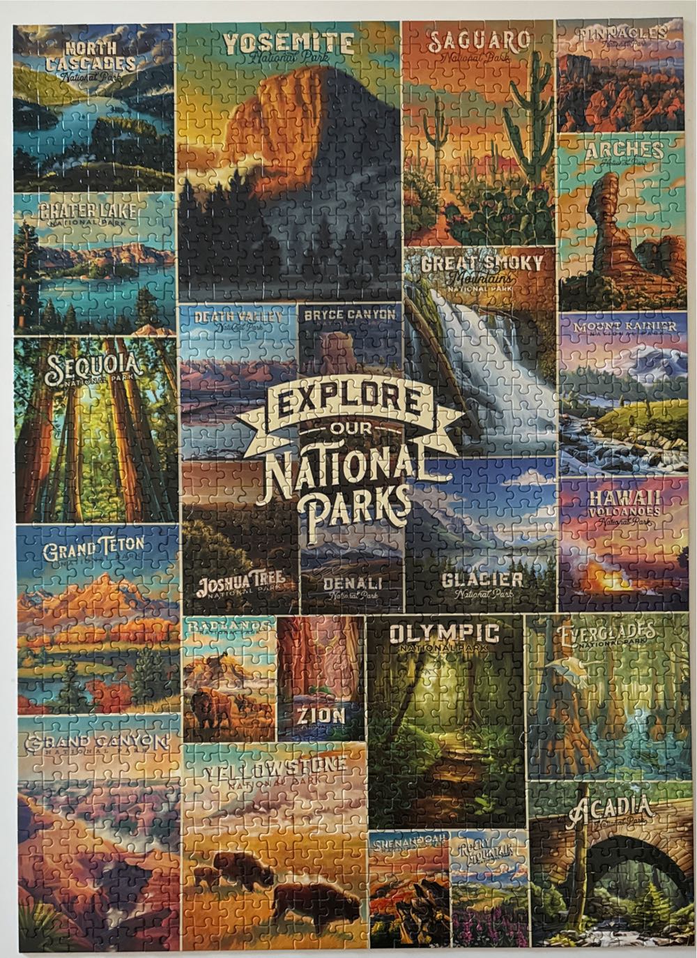 Explore Our National Parks - From Nannie 🐝 - Lantern Press puzzle collectible [Barcode 744252420413] - Main Image 2