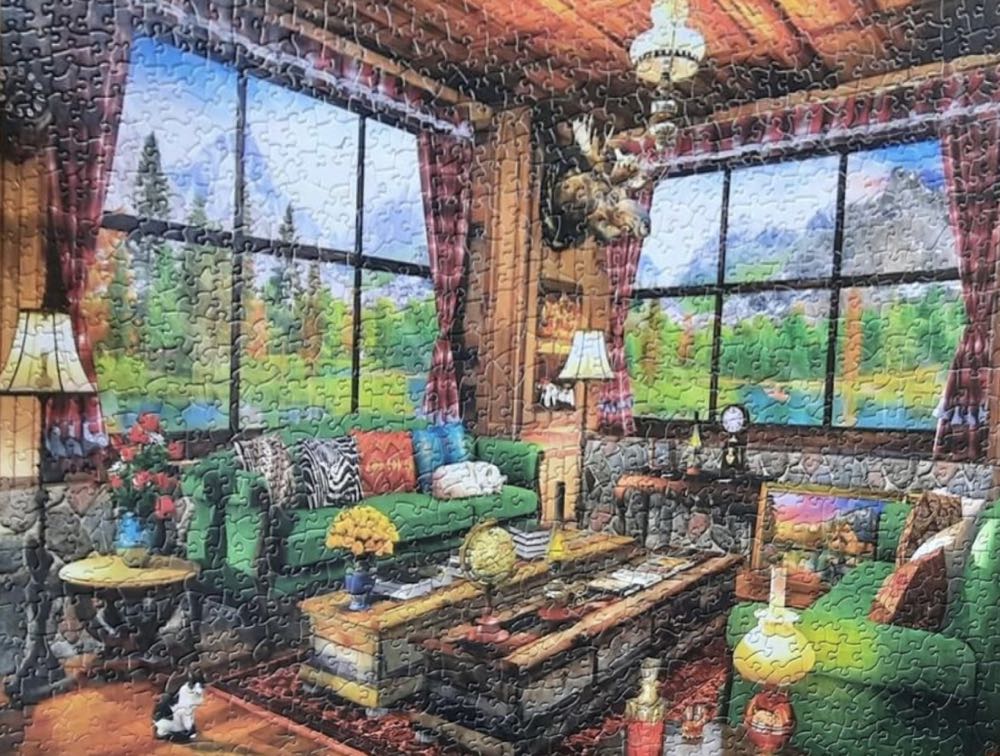 Cozy Cabin - EuroGraphics puzzle collectible [Barcode 0628136653770] - Main Image 3