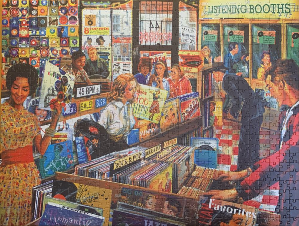 Record Store - Back To The Past - Roseart puzzle collectible [Barcode 4895145457224] - Main Image 2