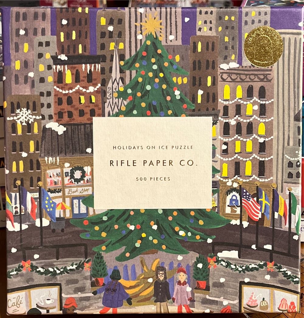 Holidays On Ice Rifle Paper Puzzle - Rifle Paper Co puzzle collectible - Main Image 2