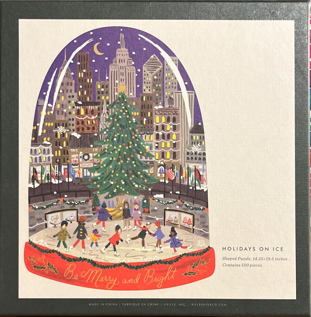 Holidays On Ice Rifle Paper Puzzle - Rifle Paper Co puzzle collectible - Main Image 3