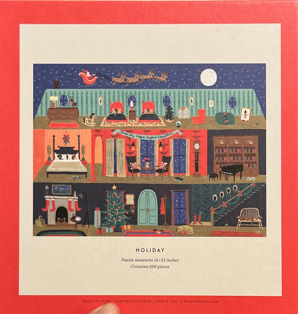 Holiday Puzzle - Rifle Paper Co puzzle collectible - Main Image 2