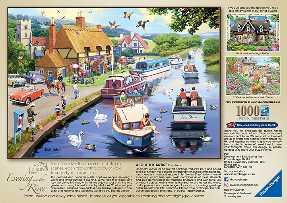 Evening on the River - Ravensburger puzzle collectible [Barcode 4005556174881] - Main Image 4
