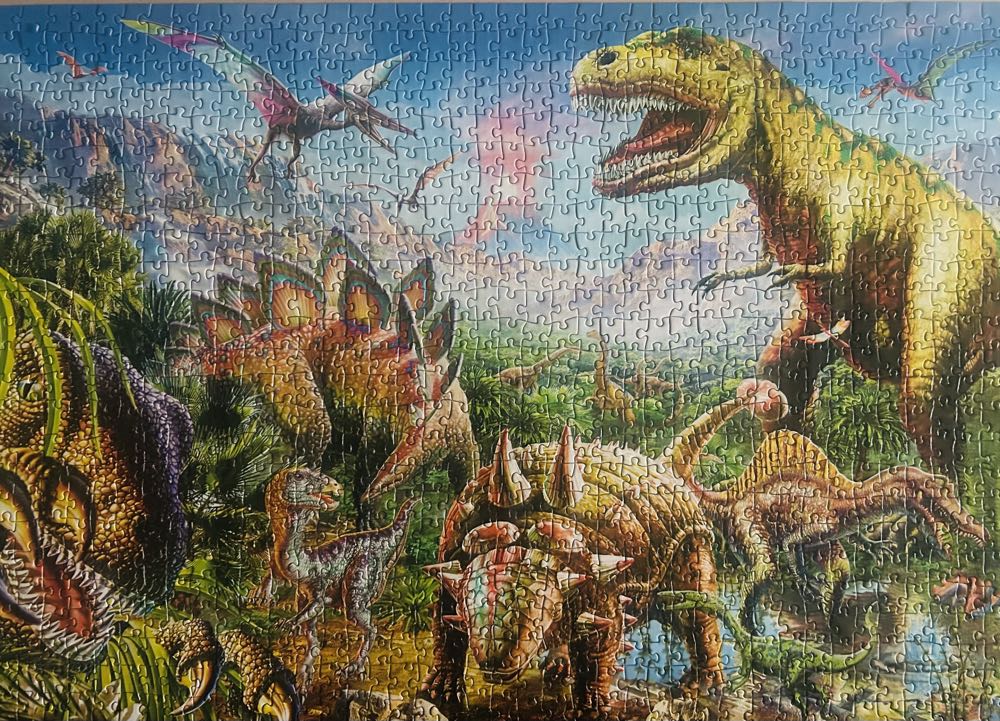 0218 Peter Pauper Press: Dinosaur World - Peter Pauper Press Inc. puzzle collectible [Barcode 9781441330550] - Main Image 2