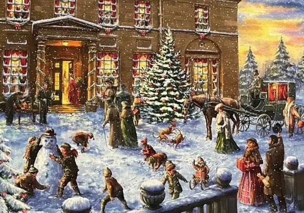Christmas at the Hall - Gibsons puzzle collectible [Barcode 5012269035063] - Main Image 2